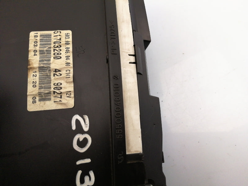 Quadro strumenti fiat punto 1.3 jtd (1999 - 2011) 51703280 completo cornice