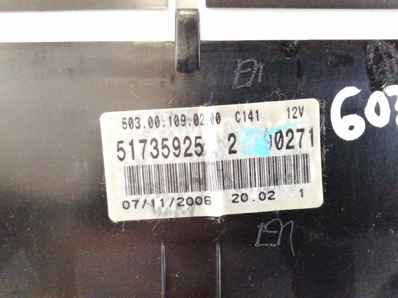 Quadro strumenti fiat croma 1.9 mjtd ( 2005 > 2007 ) contachilometri