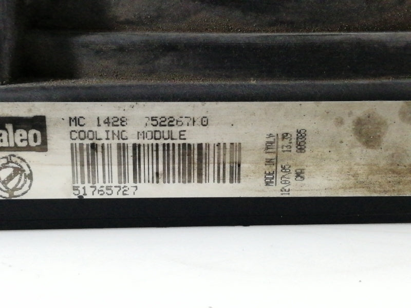 Elettroventola fiat croma 1.9 mjtd ( 2005 > 2011 ) 51765727 coppia ventole