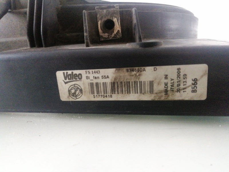 Elettroventola fiat croma 1.9 mjtd ( 2005 > 2011 ) 51770418 coppia ventole
