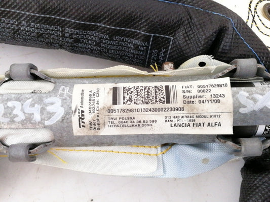 Airbag laterale a tendina fiat 500 ( 2007 > 2010 ) 00517829810 sinistro