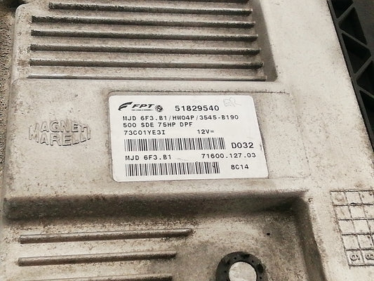 Kit accensione fiat 500 - 1.3 mjtd (2007 - 2015) centralina avviamento