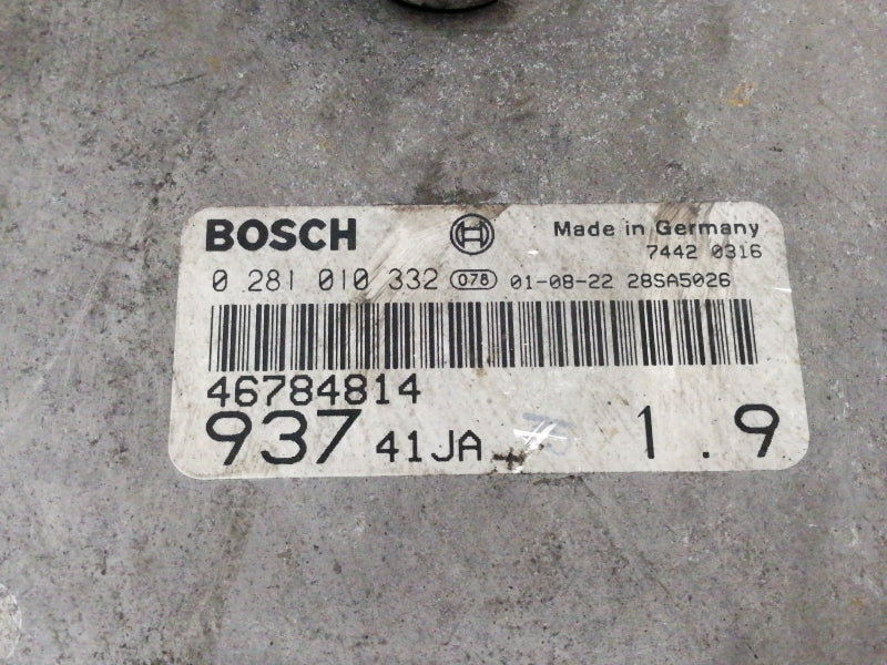 Centralina motore alfa romeo 147 - 1.9 jtd (2001 > 2005) 46784814 bosch