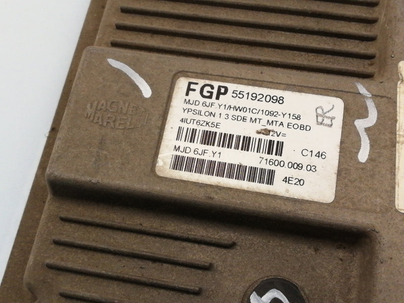 Centralina motore lancia ypsilon 1.3 jtd (2003 > 2006) 55192098 motore