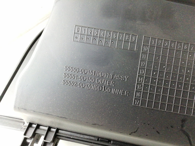 Cassetto porta oggetti toyota yaris (2011 - 2017) box cruscotto originale