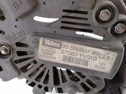 Alternatore citroen c1 ( 2005 > 2014 ) 9656003780 valeo 80 ah motore dv4td