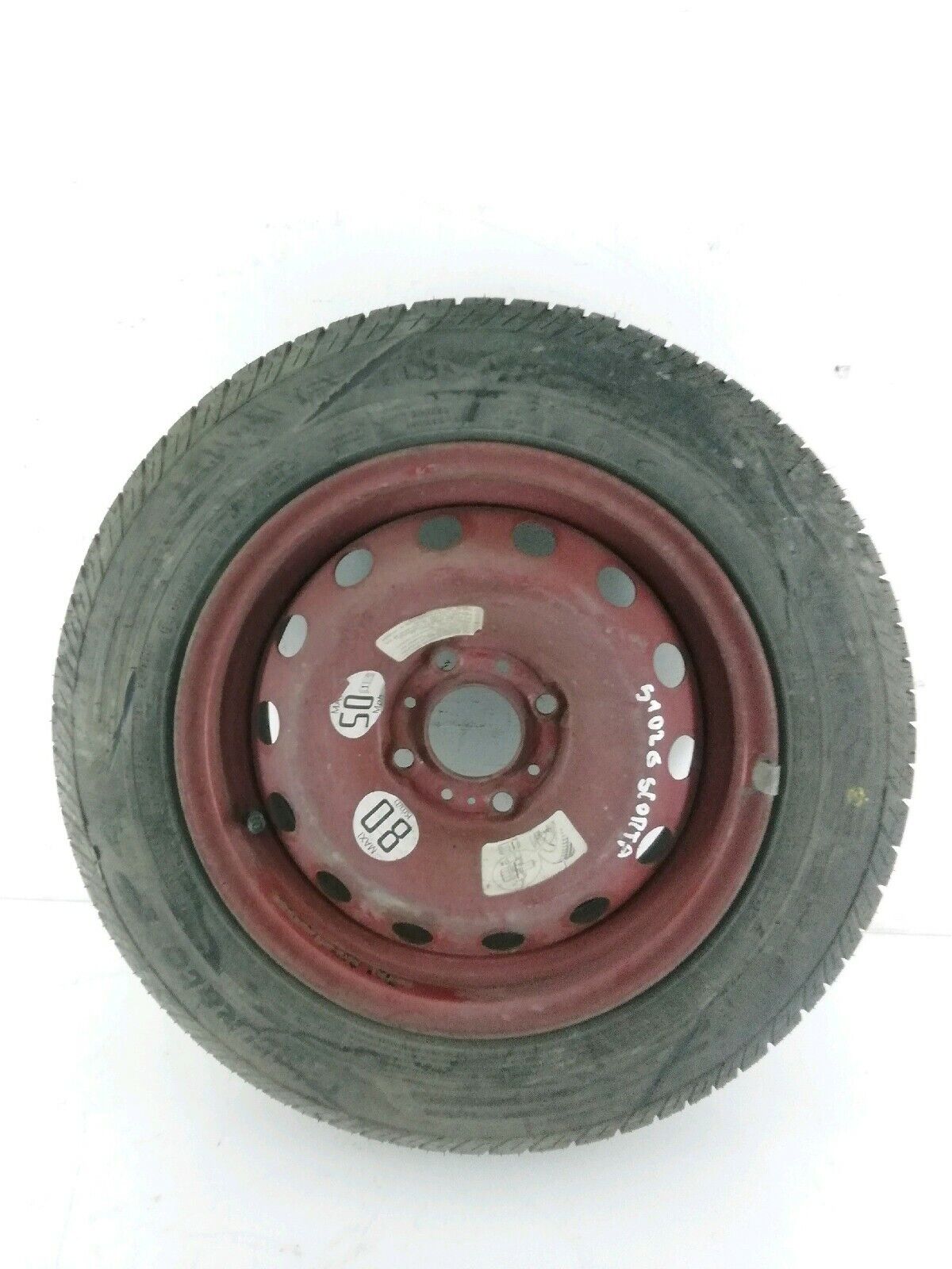 Ruota di scorta peugeot 1007 (2004 - 2010) ruotino raggio 14 - 5.5jx14h2