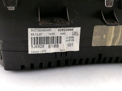 Kit accensione skoda fabia 542 545 - 1.2 (2008) centralina quadro strumenti