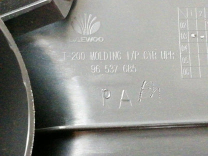 Mascherina centrale cruscotto chevrolet kalos (2005 > 2008) bocchette