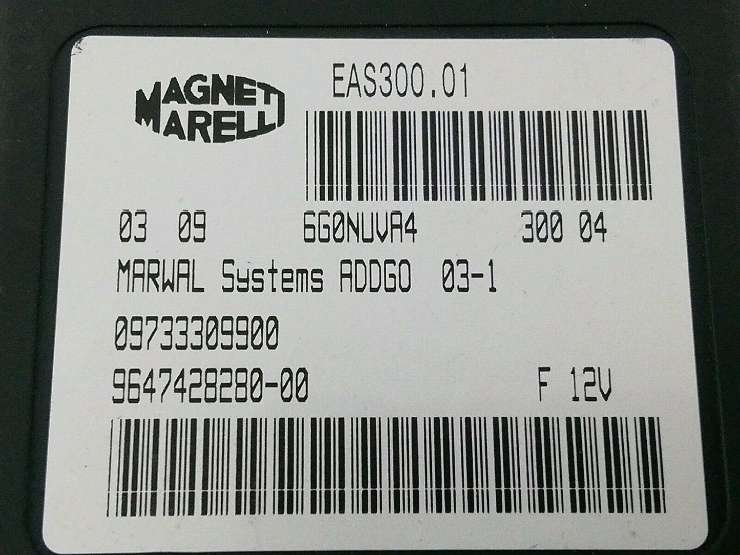 Centralina pompa carburante peugeot 407 - 2.0 hdi (2004 > 2011) 9650098380