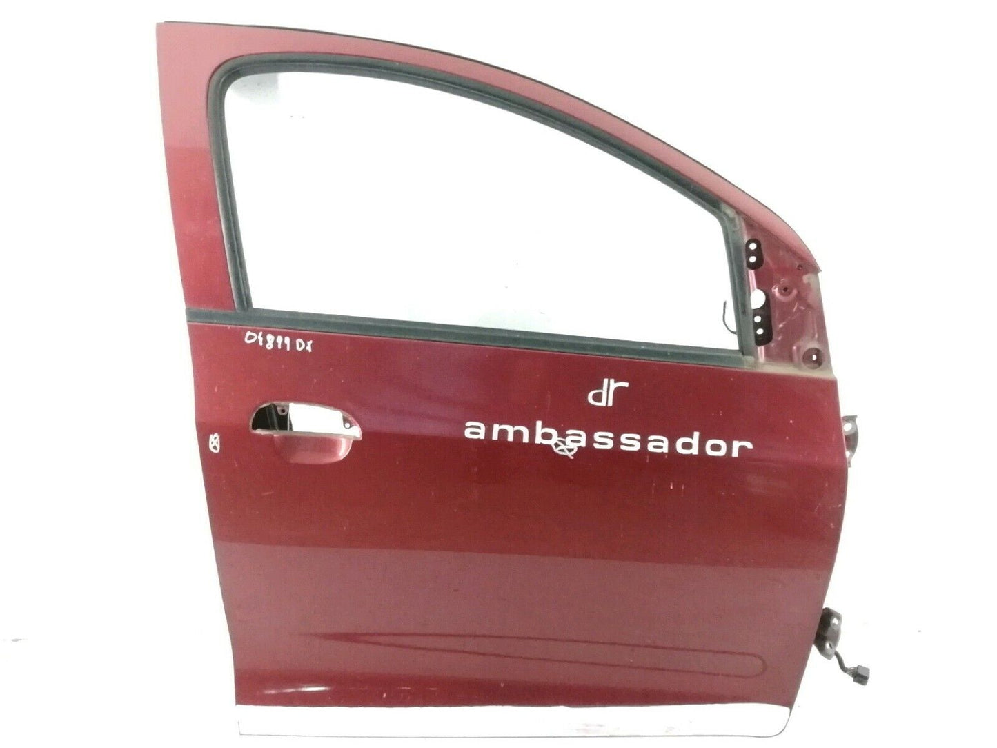 Porta anteriore destra dr1 (2009 > 2014) sportello rosso con vetro