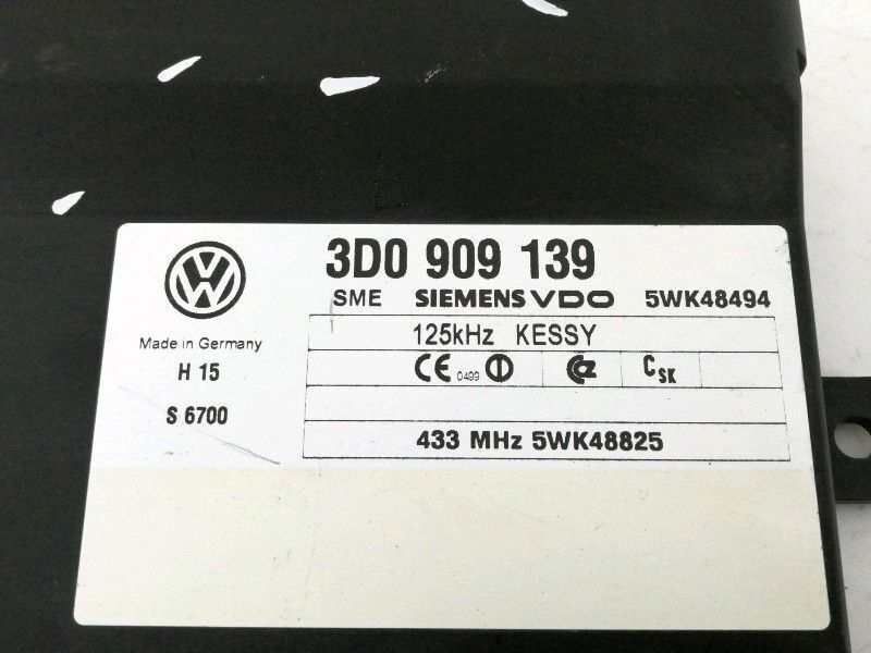 Centralina comfort volkswagen touareg 3.0 tdi (2004 > 2010) 3d0909139