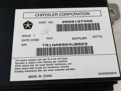 Amplificatore radio jeep cherokee ( 2013 > 2018 ) 05091674ag originale