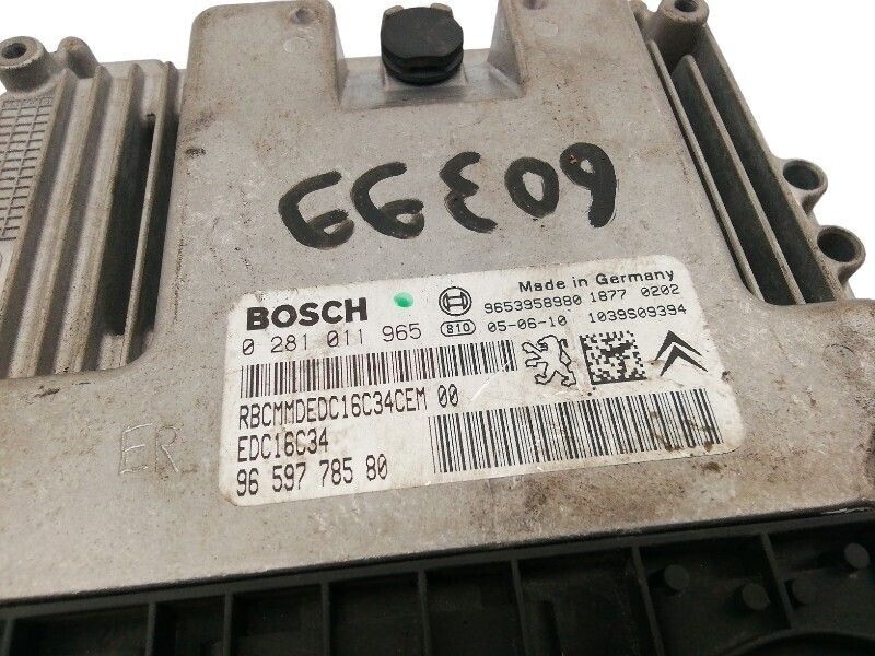 CENTRALINA MOTORE CITROEN C3 - 1.6 HDi (2005 - 2013) 9659778580 MOTORE 9HX