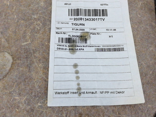 Pannello porta posteriore sinistra volkswagen tiguan ( 2007 > 2016 )