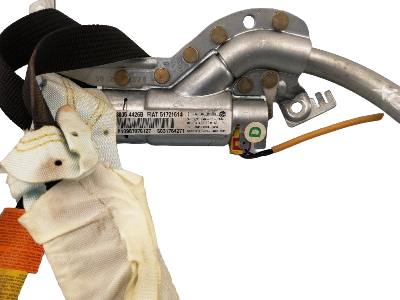 Kit airbag fiat punto (1999 - 2009) centralina volante passeggero 51726575