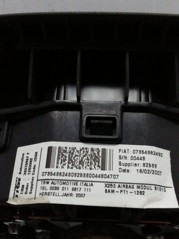 Airbag volante fiat ducato 250 (2006 in poi) sterzo 30370967 originale