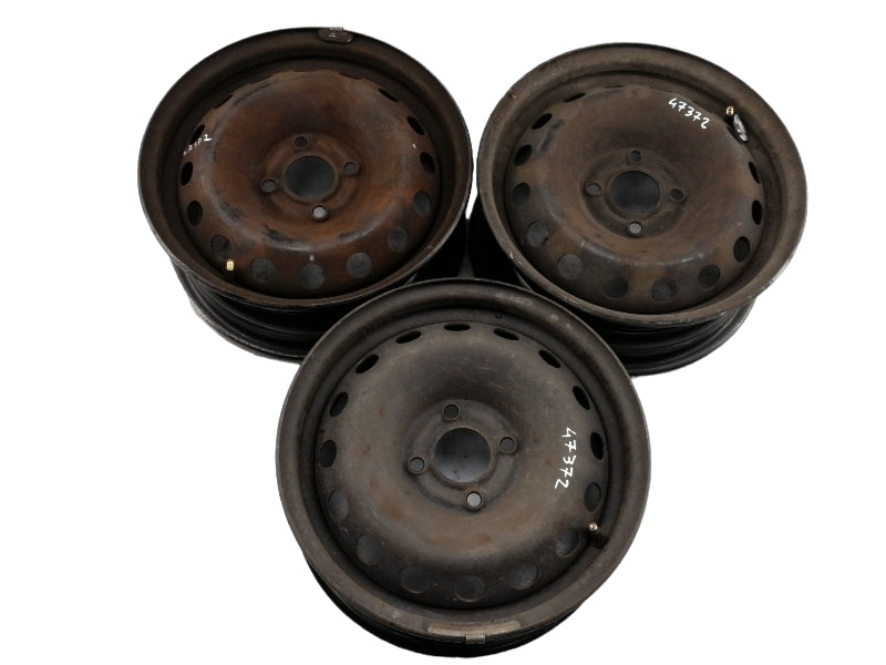 Kit 3 cerchi in ferro renault kangoo (2003 - 2007) raggio 14 - originali