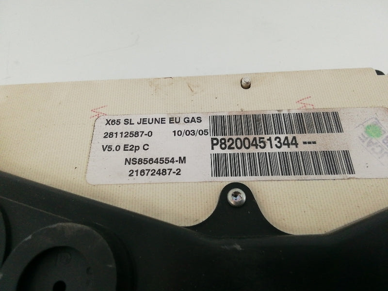 Quadro strumenti renault clio (1999 > 2010) 8200451344 contachilometri
