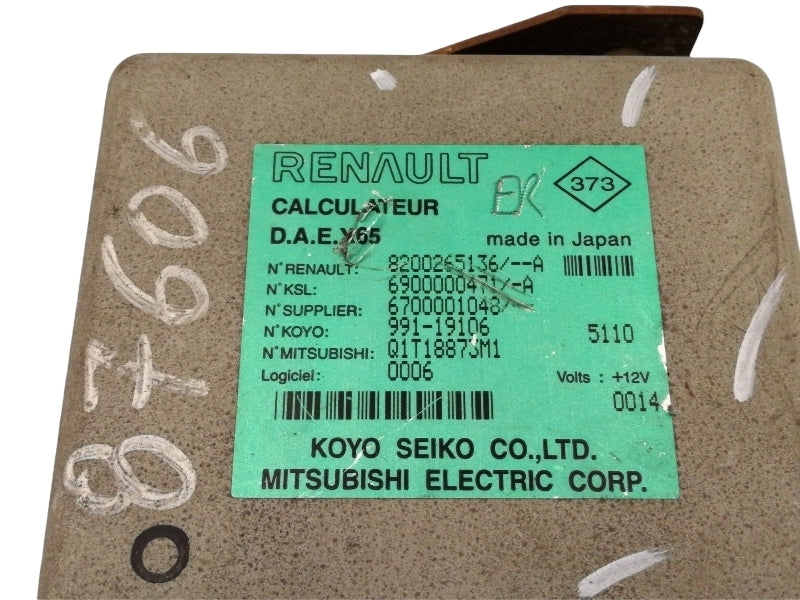 Centralina servosterzo renault clio ( 1999 > 2010 ) 8200265136 motore