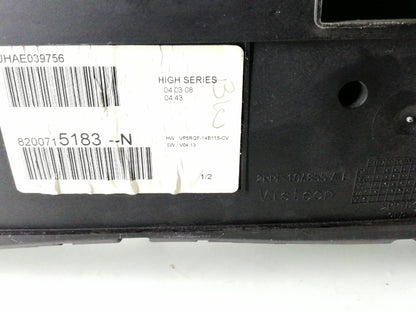 Quadro strumenti renault clio (2007 > 2009) contachilometri 8200715183n