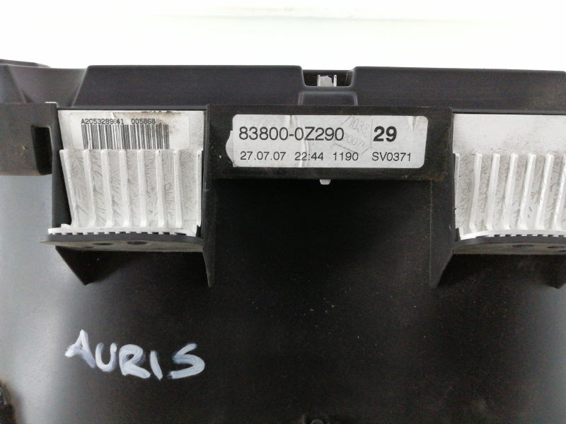 Quadro strumenti toyota auris ( 2007 > 2010 ) contachilometri 83800-0z290
