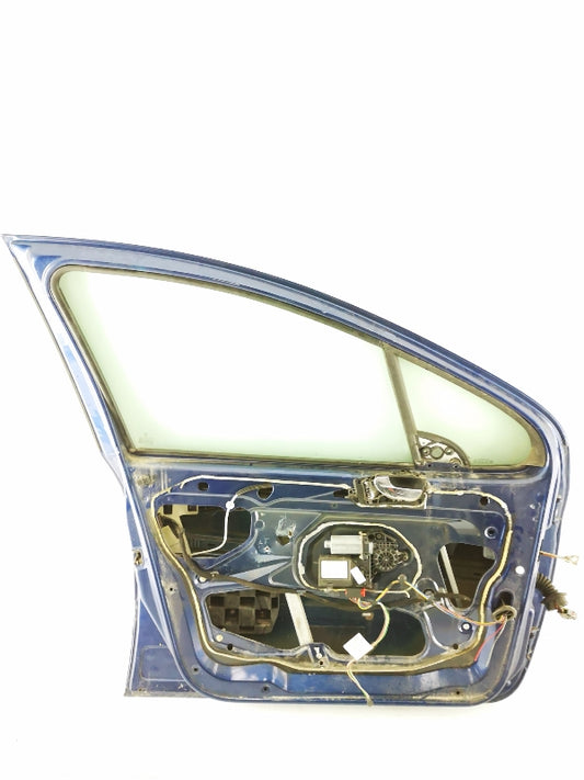 Porta anteriore sinistra peugeot 307 (2001 > 2009) sportello blu con vetro