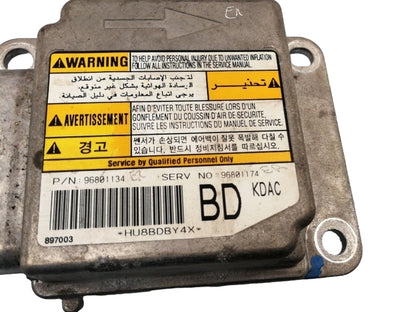 Centralina airbag chevrolet matiz (2005 - 2011) 96801174 originale