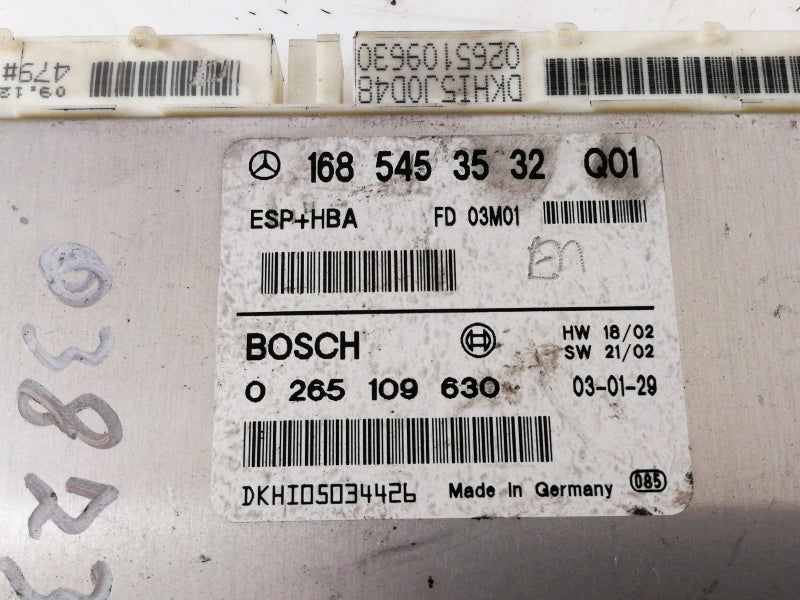 Centralina abs mercedes classe a w168 ( 1997 > 2004 ) 1685453532 esp