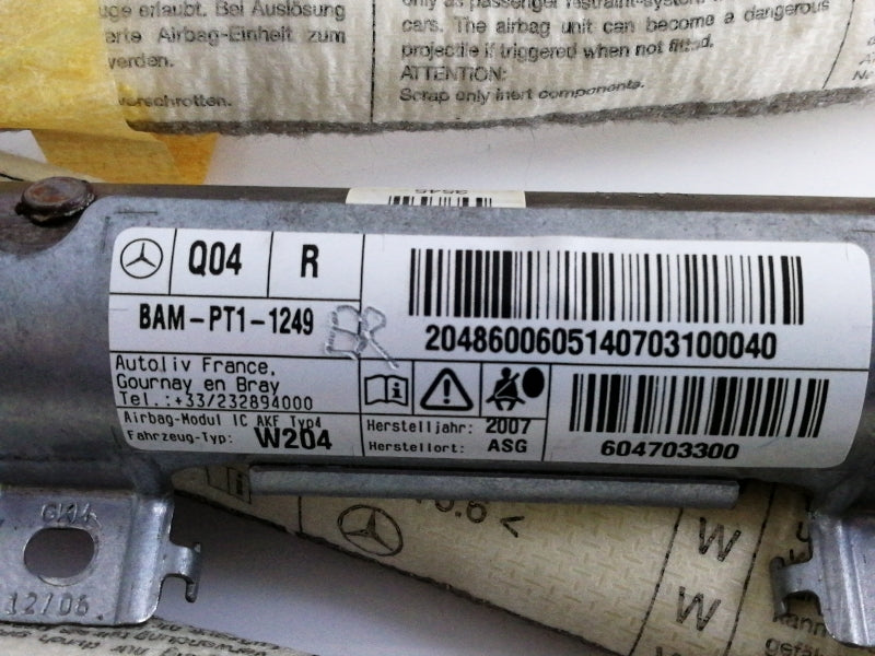 Airbag a tendina mercedes classe c w2 (2007 in poi) laterale destro