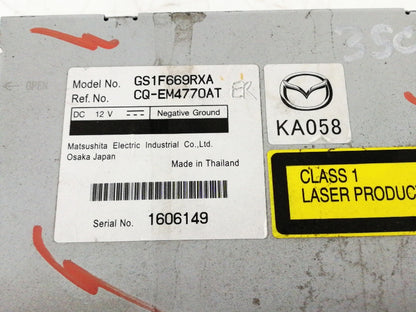 Autoradio mazda 6 ( 2008 > 2010 ) unita' radio gs1f669rxa schermo originale